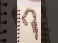 Easy Female Hair Drawing Tutorial ✏️ Step by Step #drawing #art #arttutorial