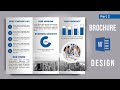 Trifold Brochure Design: MS Word Tutorial (Printable A4 Brochure Design in Microsoft Office Word)
