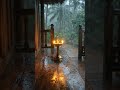 Heavy Tropical Monsoon Rain &amp; Glowing Oil Lamp | Cinematic Nature ASMR