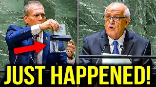 Palestine Goes Under Israel's Skin at UN! Israel Tears UN charter Live!
