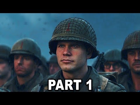 Call of Duty WW2 Gameplay Walkthrough Part #1 - D-Day (COD WW2 Campaign)