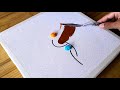 Easy acrylic painting technique  step by step for beginners  abstract painting