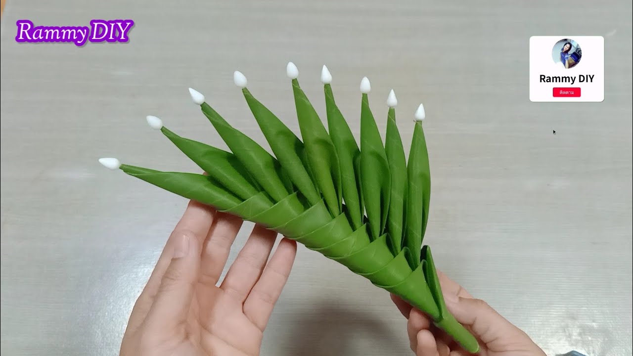 บายศรีเทพ บายศรีพรหม บายศรีแม่ 9 แบบง่าย ดูแล้วทำตามได้เลย