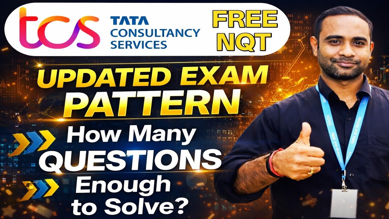 TCS NQT Updated Exam Pattern | Minimum Questions to Solve in Exam | 18 days Roadmap