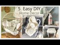 5 Home Decor: Ikea hack sand art, Tube Yarn Blanket & Pillow, Triple crochet blanket|ASMR home decor