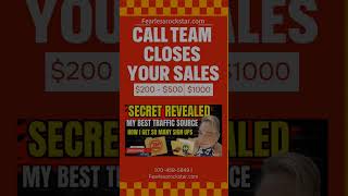 Let the call team close your sales and you get paid. #affiliatemarketing #digitalfreedom