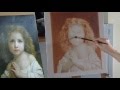 模写　油彩画　Bouguereau（ブーグロー）『Little Girl』Time Lapse
