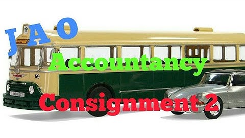 Consignment Journal Entries in Telugu  J A O Accountancy 1