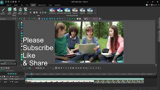 How to make scrolling text in VSDC Video Editor