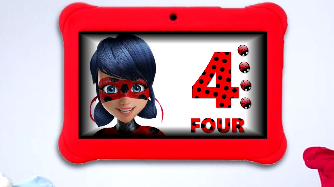 Los números del 0 al 9 en inglés con Ladybug para niños a partir de 3 ...