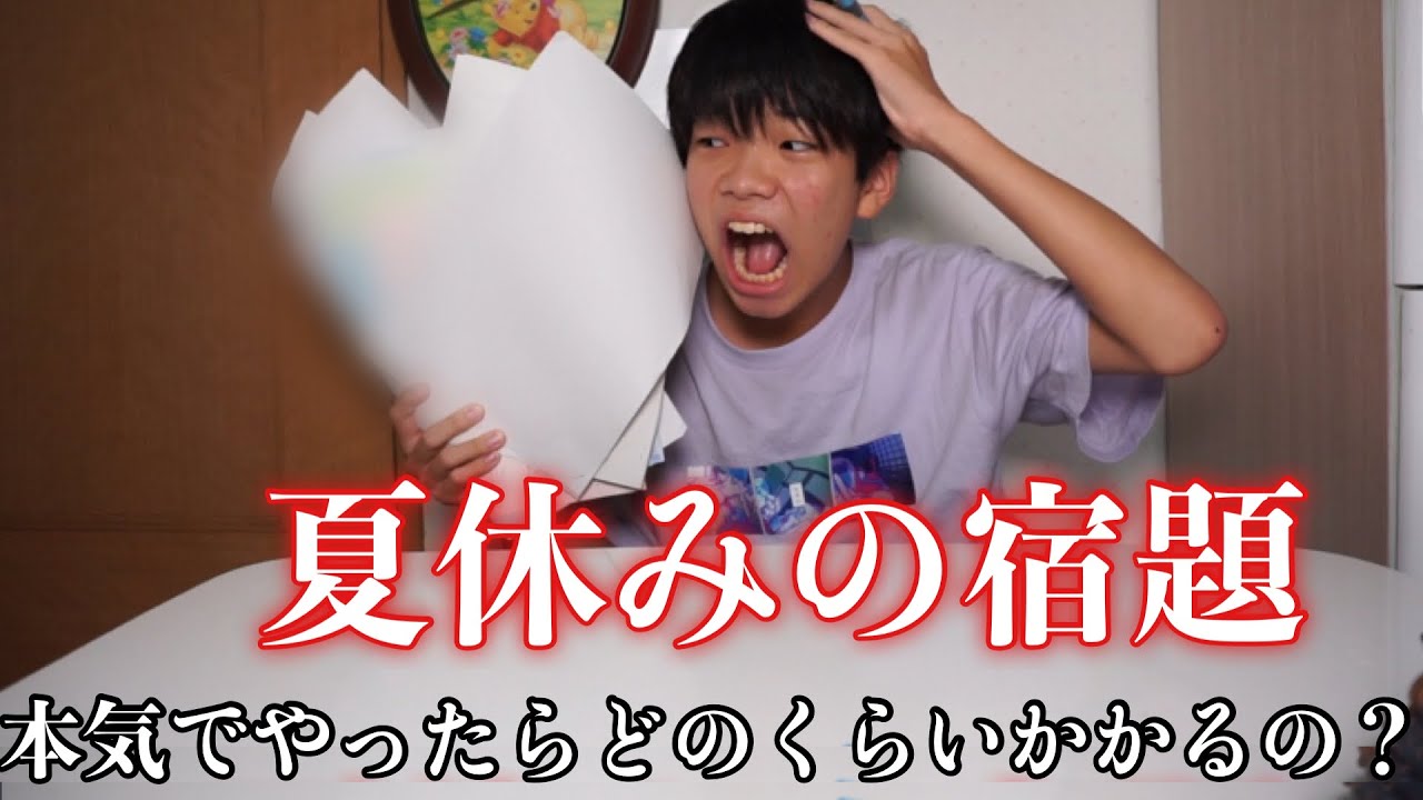 【検証】夏休みの宿題本気出したらどのくらいで終わるの？