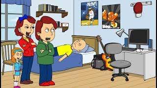 Caillou's consequence for eating his report card