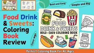 🖍️ Food, Drink & Sweets Coloring Book – Bold, Easy & Fun for All Ages! 🍕🍦🥤 screenshot 3