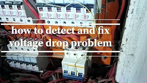 how to detect and fix low voltage problem