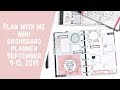 Plan with Me- Mini Happy Planner- Dashboard Layout- September 9-15, 2019