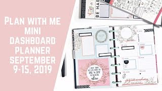 Plan with Me- Mini Happy Planner- Dashboard Layout- September 9-15, 2019