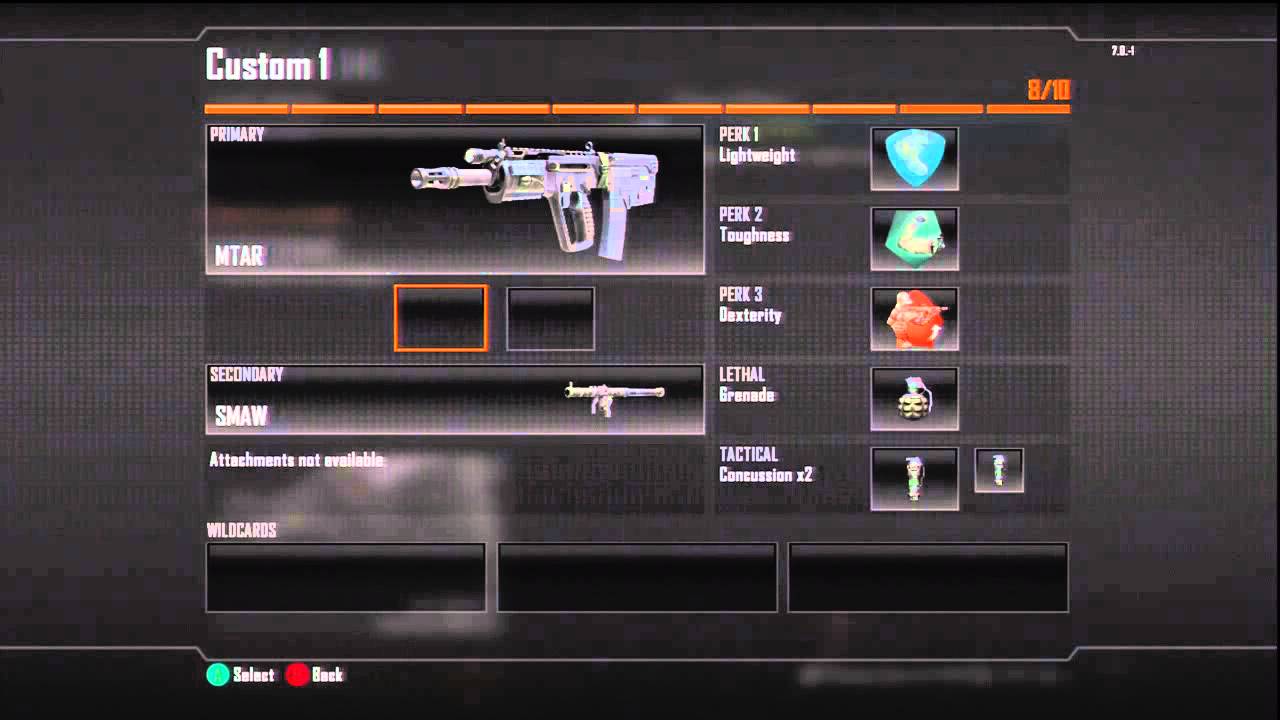 Call Of Duty Black Ops Custom Classes Youtube