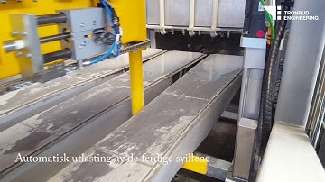 An automated production line of railway sleepers