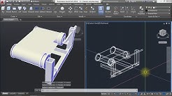 Autocad - Latihan 3D (Mesin Amplas) - Durasi: 18.06. 