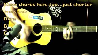 Video thumbnail of "Dance All Night Guitar Tutorial - Dirty Heads ft. Matisyahu chords"