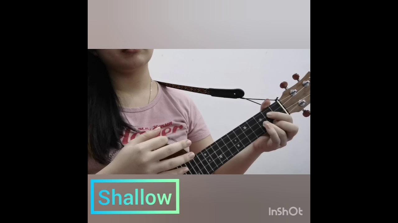 Shallow Ukulele sing along cover YouTube