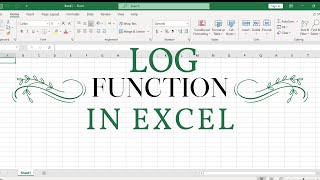 How to Calculate LOG in Excel