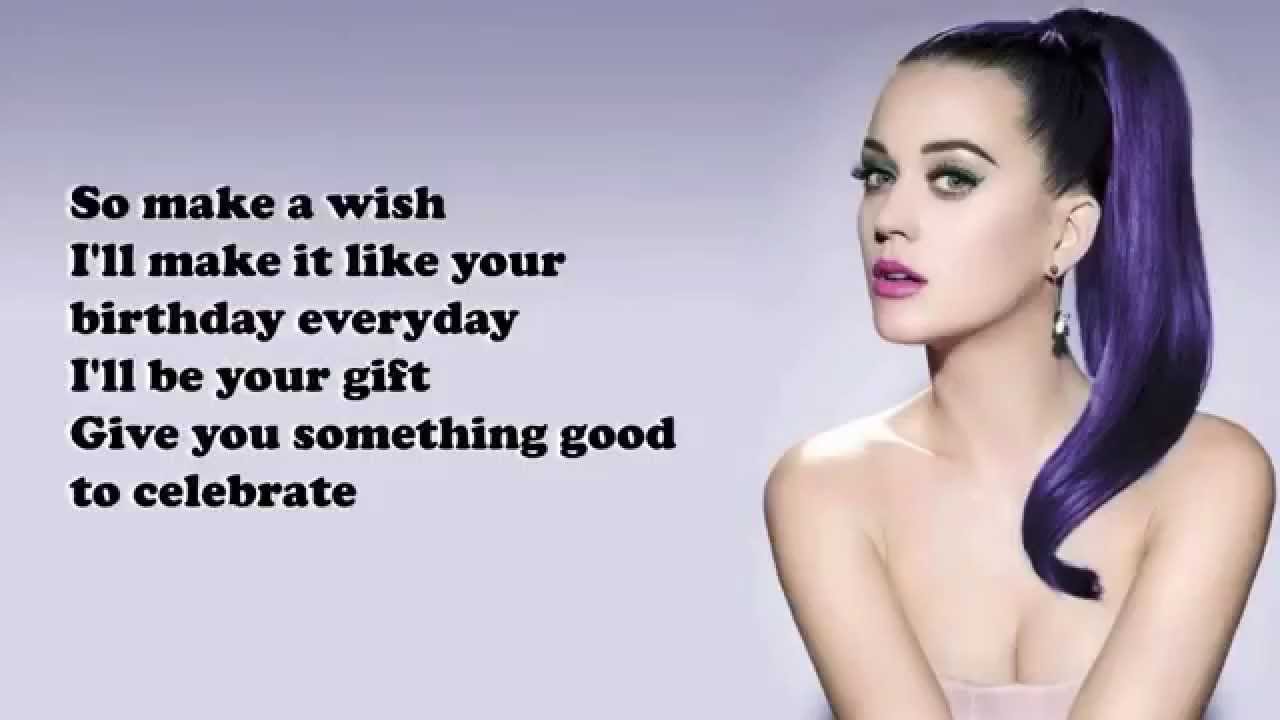 Katy Perry Birthday Lyric Video Youtube 