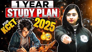 1 Year Study Plan for KCET 2025 #4saaldumdaar