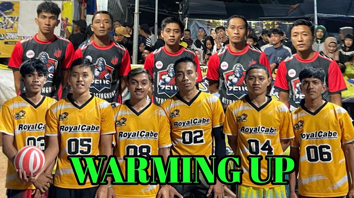 WARMING UP PUTRA ROYAL CABE DAN MITRA SINGKONG, VOLI PLASTIK BANYUWANGI JOKO TOLE CUP 2