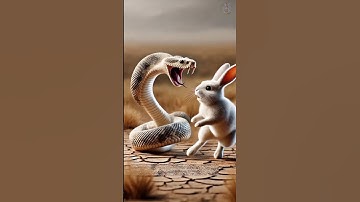 A little rabbit and dangerous snake 🐍 #Rabbit Rescue#CuteAnimals #AnimalRescue