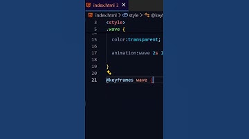 Waving colorful gradient text using css  #coding #csscoding