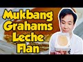 MUKBANG | GRAHAMS LECHE FLAN | FOOD REVIEW