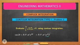 Contour Integration Type I Problem 3 / Complex Integration / Complex Variables / GATE / TANCET
