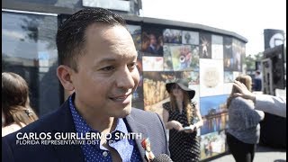 Rep. Smith reacts to interim memorial unveiling at Pulse