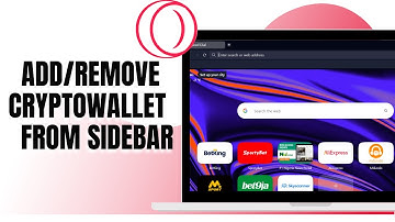 HOW TO ADD OR REMOVE CRYPTOWALLET FROM SIDEBAR ON OPERA GX