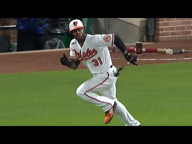 TRIPLE ON A POP-UP?? Orioles' Cedric Mullins pulls off amazing triple on  botched flyball vs. Red Sox 