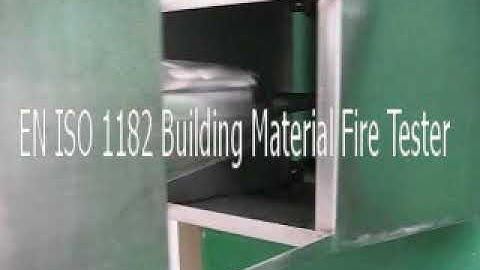 EN ISO 1182 Building Material Fire Tester