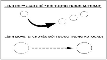 CÁCH SAO CHÉP VÀ DI CHUYỂN ĐỐI TƯỢNG TRONG AUTOCAD BẰNG LỆNH COPY VÀ LỆNH MOVE