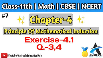 Question-3,4 of exercise 4.1 by Anirudh sir | chapter 4 of class 11th math | PMI | NCERT | CBSE