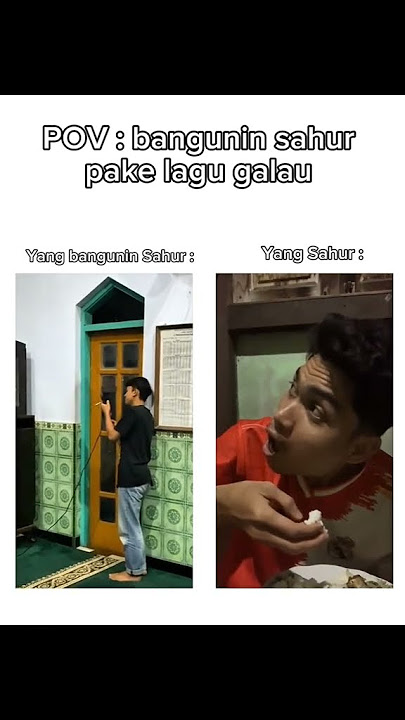POV Bangunin sahur pake lagu galau #ramadan #puasa #sahur #shorts