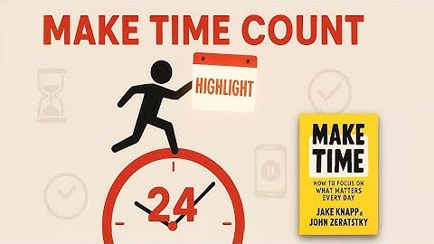 MAKE TIME Book Summary | Full Guide to Focus on What Matters – Jake Knapp & John Zeratsky