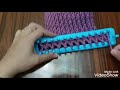 سكارف(كوفية)بالنول#سكارف#بالنول_نول#loom_knitting