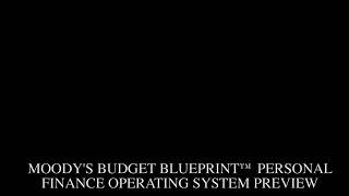Moody's Budget Blueprint™ Personal Finance Operating System Preview