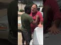 Young black thug and old white gay fight in texas