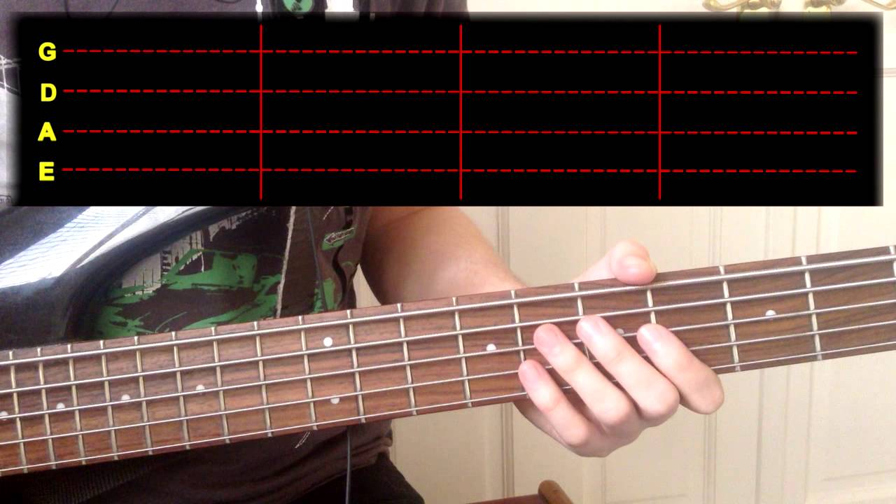 Gorillaz Feel Good Inc Bass Cover With Tab Youtube