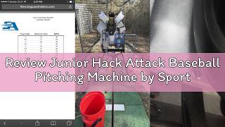 Review Junior Hack Attack Baseball Pitching Machine by Sports Attack