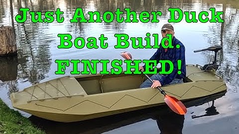 Just Another Duck Boat Build. FINISHED!