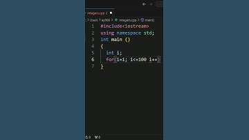 (3)print integers 1 to 100 in c++ programming language #programming #coding