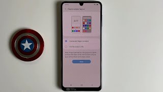 How to change the home screen layout style on Samsung A22 Android 11