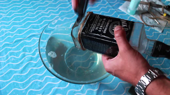 How to make a whiskey bottle lamp